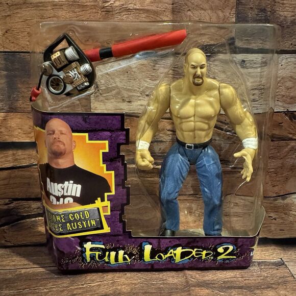 WWF Stone Cold Steve Austin Action Figure SummerSlam 99 Fully Loaded 2 Blower - Picture 1 of 8